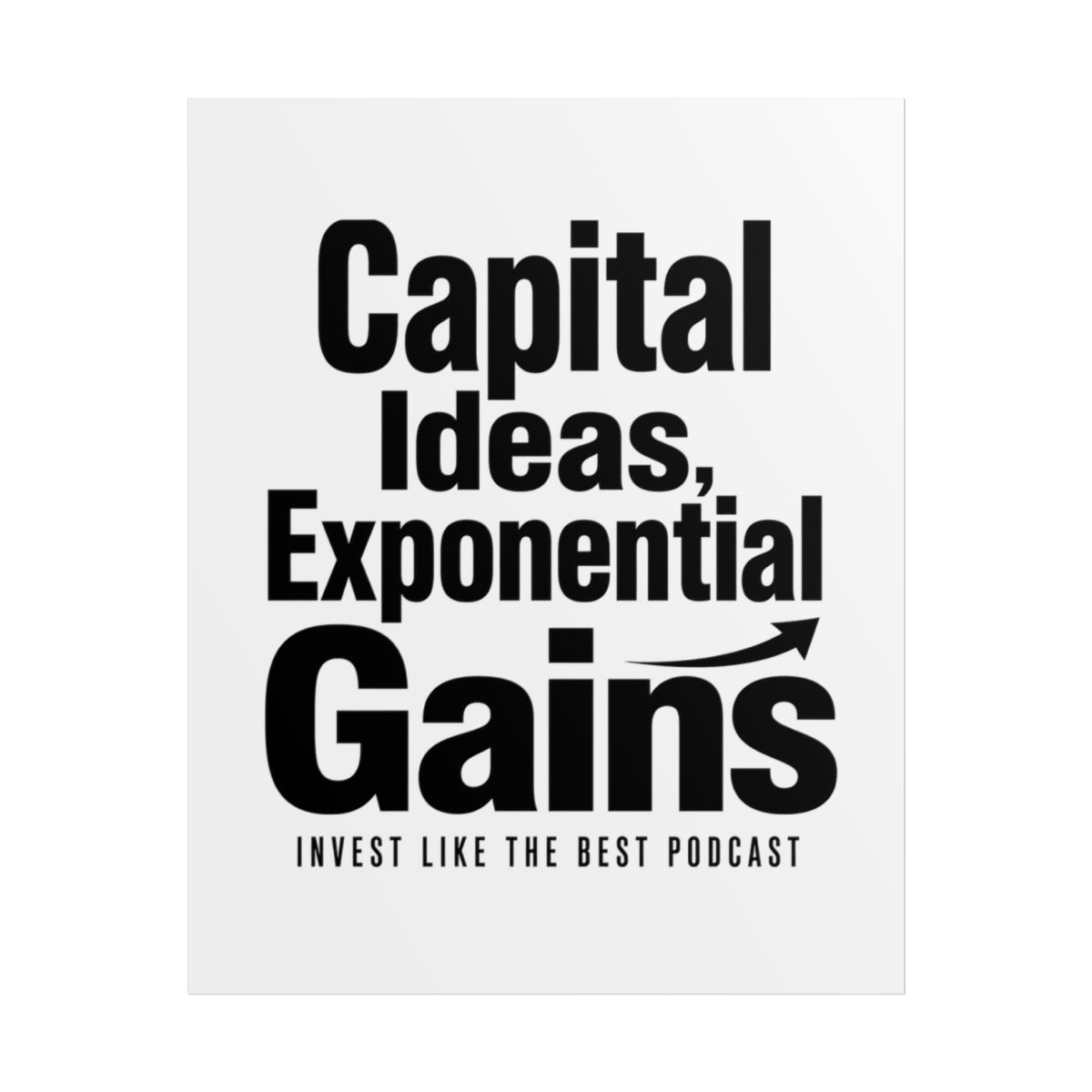 Invest Like The Best "In Depth with The Best" Poster - Invest Like The Best official Posters & Wall Art merch